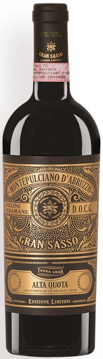 Вино Gran Sasso, "Alta Quota" Montepulciano d'Abruzzo, Colline Teramane DOCG