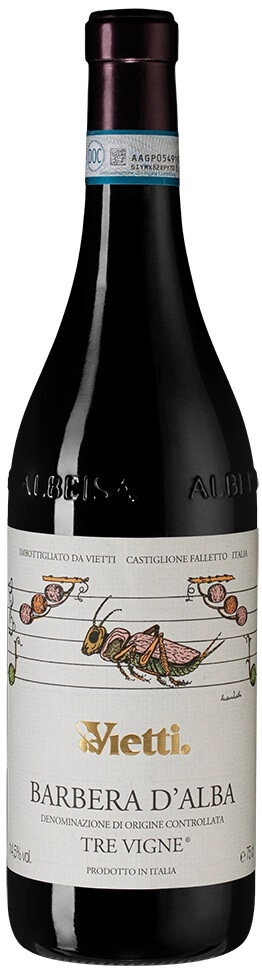Вино Vietti, Barbera d'Alba "Tre Vigne" DOC
