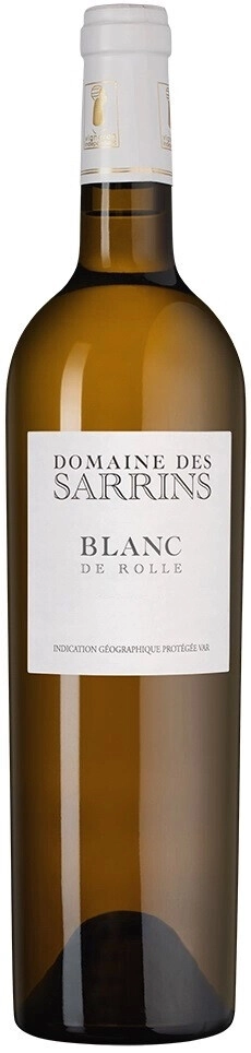 Вино Domaine des Sarrins, Blanc de Rolle, Var IGP