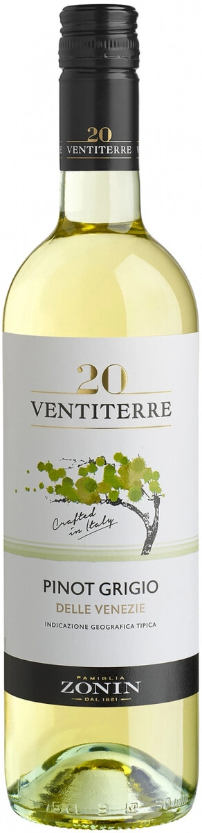 Вино Zonin, "20 Ventiterre" Pinot Grigio delle Venezie DOC