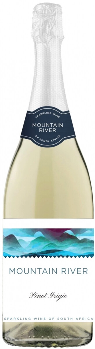 Игристое вино Mountain River, Pinot Grigio Extra Brut, Western Cape WO