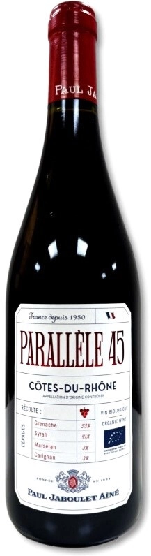 Вино Paul Jaboulet Aine, "Parallele 45" Rouge BIO, Cotes du Rhone AOC