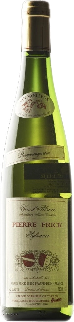 Вино Pierre Frick, "Bergweingarten" Moelleux, Alsace AOC, (Pur Vin Sans Sulfite Ajoute)