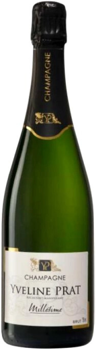 Шампанское Yveline Prat, Millesime Brut, Champagne AOC