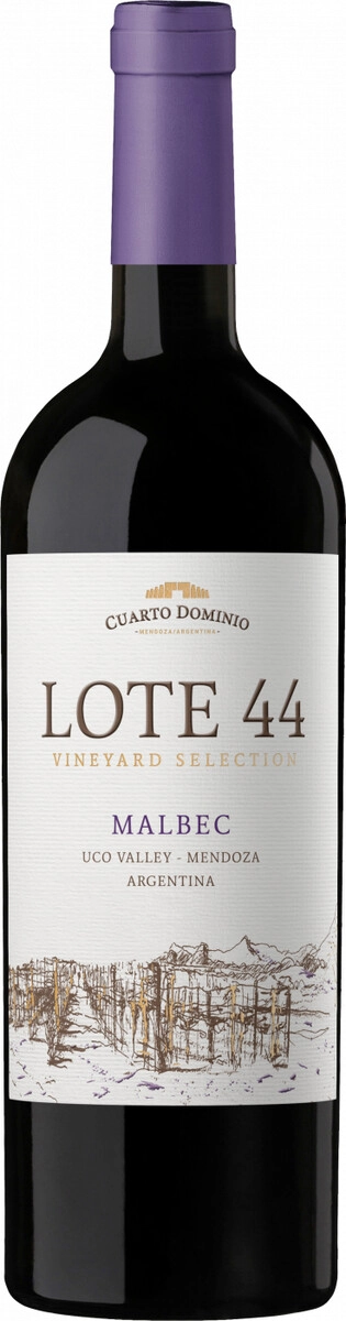 Вино Cuarto Dominio, "Lote 44" Malbec