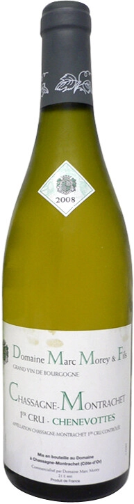 Вино Domaine Marc Morey & Fils Chassagne-Montrachet 1er Cru Les Chenevottes AOC