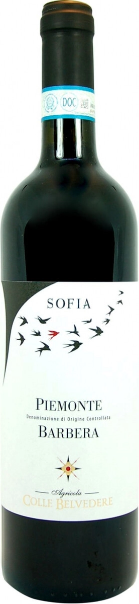 Вино Colle Belvedere, "Sofia" Barbera, Piemonte DOC