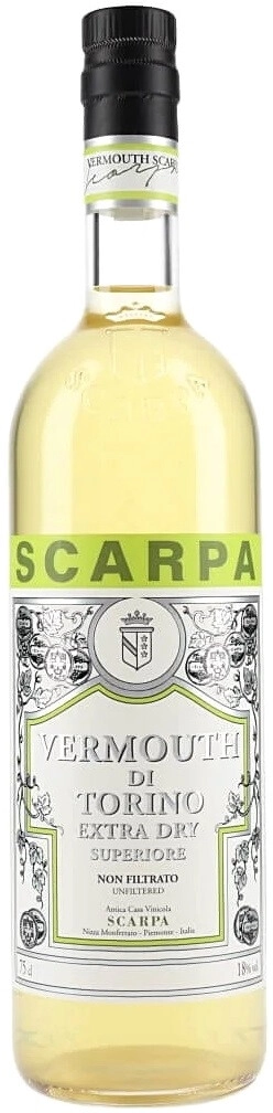Вермут Scarpa, Vermouth di Torino Bianco Extra Dry