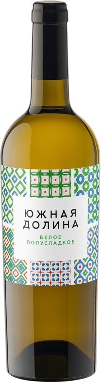 Вино Кубань-Вино, "Южная Долина" Белое Полусладкое