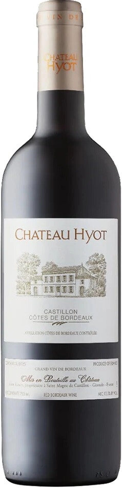 Вино Chateau Hyot, Castillon Cotes de Bordeaux AOP