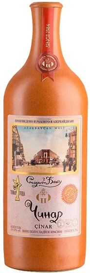 Вино Старый Баку "Чинар", в керамической бутылке