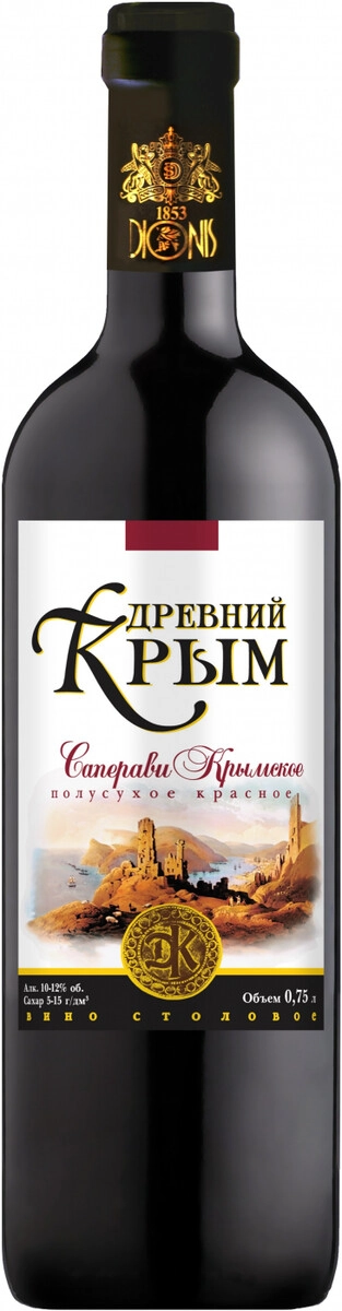 Вино "Древний Крым" Саперави Крымское