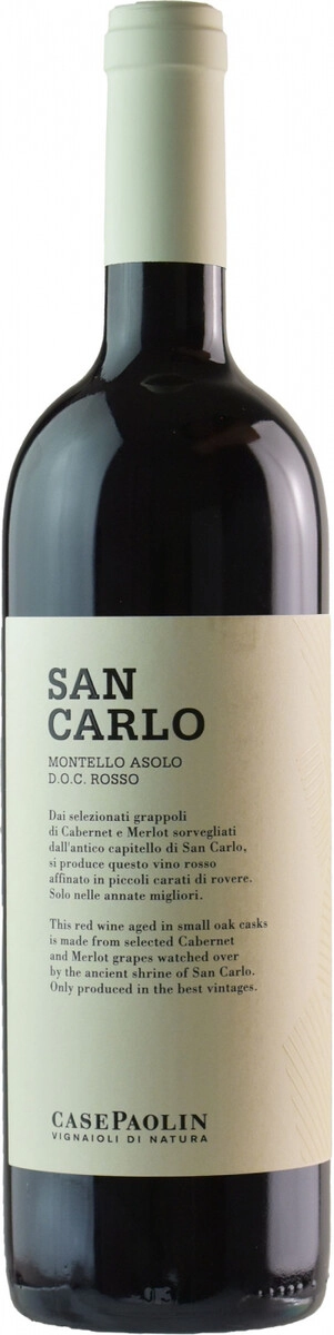 Вино Case Paolin, "San Carlo", Montello Asolo DOC Rosso