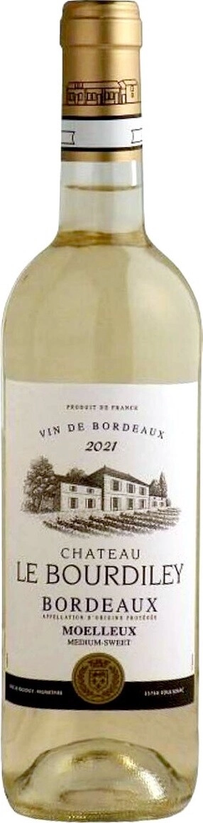 Вино "Chateau Le Bourdiley" Blanc Medium-Sweet, Bordeaux AOP