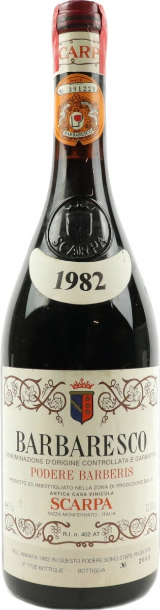 Вино Scarpa, Barbaresco "Podere Barberis" DOCG