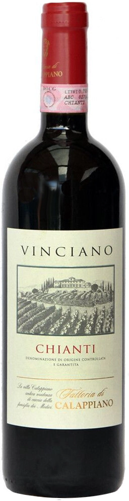 Вино Fattoria di Calappiano, "Vinciano" Chianti DOCG