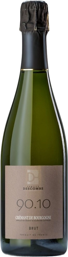 Игристое вино Famille Descombe, "90.10" Cremant de Bourgogne AOC Brut