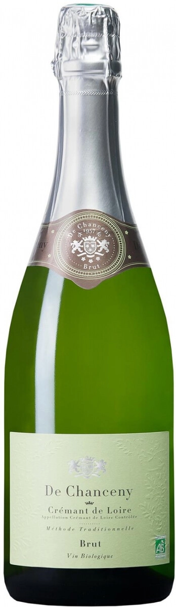 Игристое вино "De Chanceny" Cremant de Loire AOP Brut Biologique