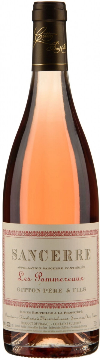 Вино Gitton Pere & Fils, "Les Pommereaux" Rose, Sancerre AOC