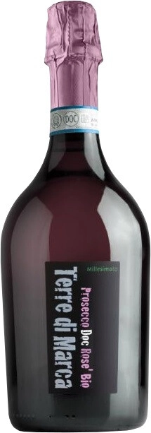 Игристое вино "Terre di Marca" Rose Extra-Dry Millesimato, Prosecco Bio DOC