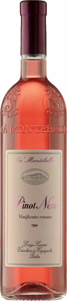 Игристое вино Ca' Montebello, Pinot Nero Rosato, Provincia di Pavia IGT