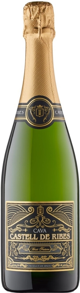 Игристое вино "Castell de Ribes" Brut Nature, Cava DO