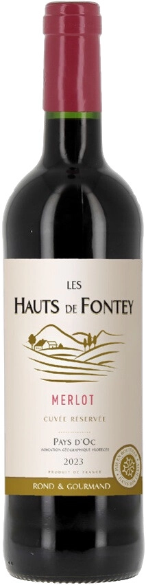 Вино "Les Hauts de Fontey" Cuvee Reservee Merlot, Pays d'Oc IGP