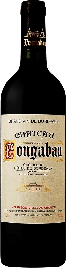 Вино Chateau Fongaban, Castillon-Cotes de Bordeaux AOC