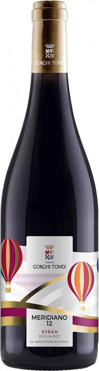 Вино Gorghi Tondi, "Meridiano 12" Syrah, Sicilia DOC