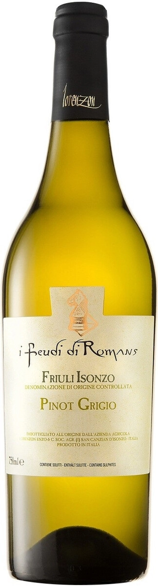 Вино Lorenzon Enzo, "I Feudi di Romans" Pinot Grigio, Friuli Isonzo DOC