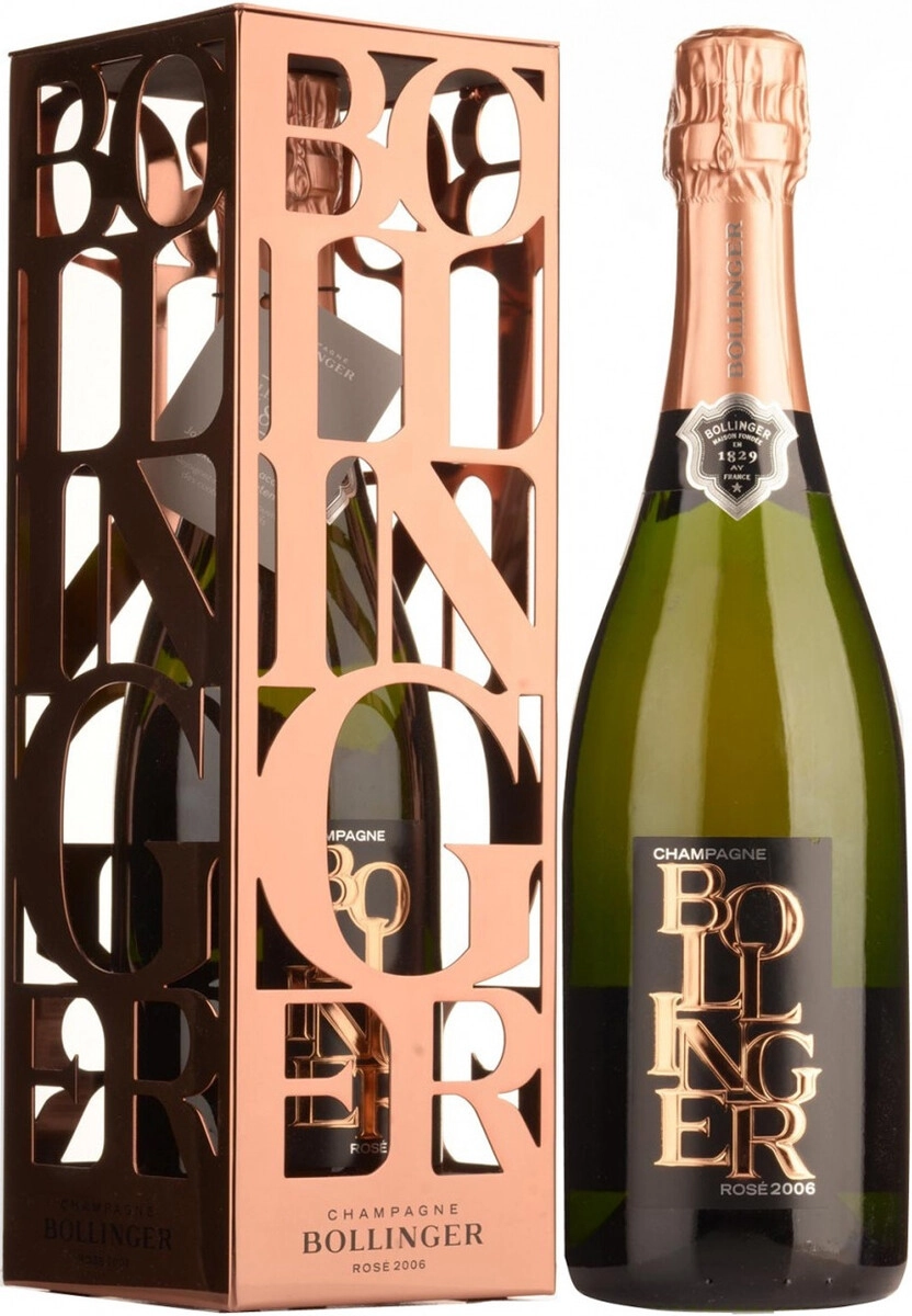 Шампанское Bollinger, Rose Brut, metal box