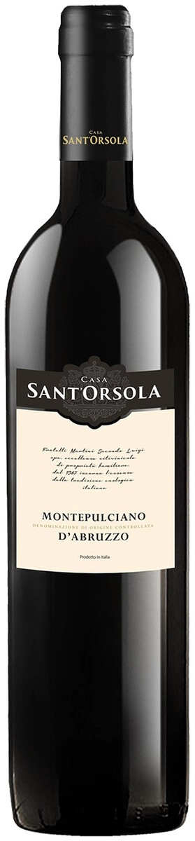 Вино Fratelli Martini, "Sant'Orsola" Montepulciano d'Abruzzo DOC