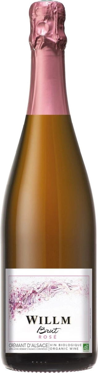 Игристое вино Willm, Cremant d'Alsace AOC Brut Rose