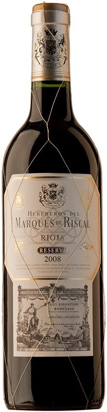 Вино Herederos del Marques de Riscal Reserva, Rioja DOC