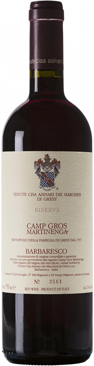 Вино Marchesi di Gresy, "Camp Gros Martinenga" Barbaresco DOCG Riserva