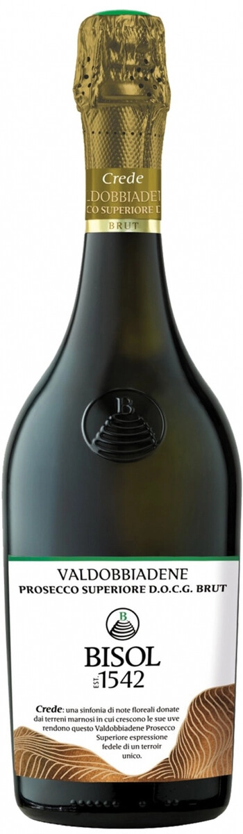 Игристое вино Bisol, "Crede" Prosecco di Valdobbiadene Superiore DOCG Brut