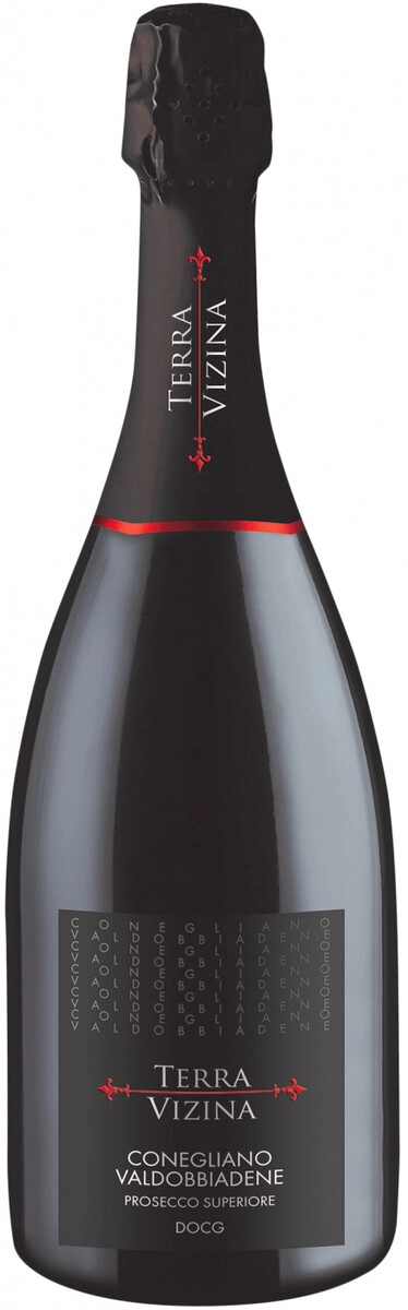 Игристое вино "Terra Vizina" Conegliano Valdobbiadene Prosecco Superiore DOC Extra Dry