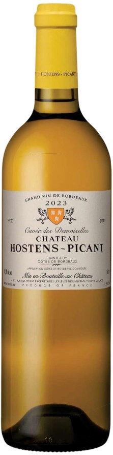 Вино Chateau Hostens-Picant, "Cuvеe des Demoiselles" Blanc, Sainte-Foy Cotes de Bordeaux AOC