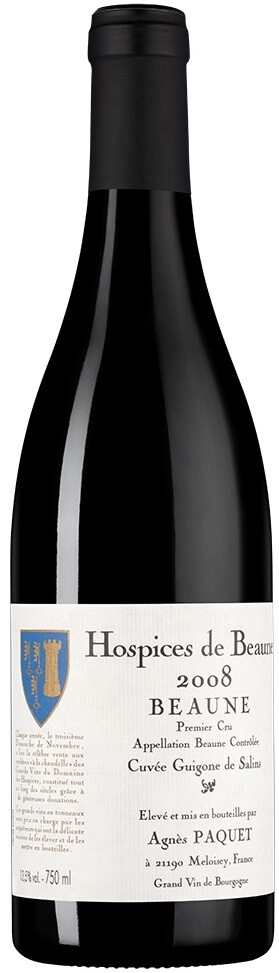 Вино Domaine Agnes Paquet, "Hospices de Beaune" Beaune 1-er Cru "Cuvee Guigone de Salins" AOC