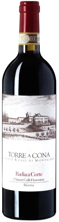 Вино Torre a Cona, "Badia a Corte" Chianti Colli Fiorentini Riserva DOCG