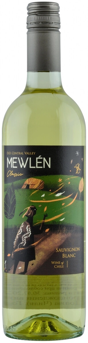 Вино "Mewlen Classic" Sauvignon Blanc, Central Valley DO