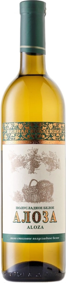 Вино "Алоза" Белое полусладкое