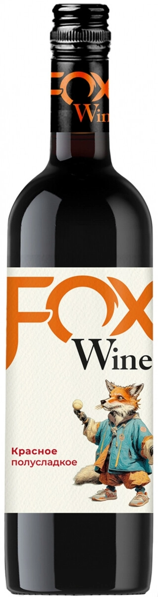 Вино "Fox Wine" Red Semi-Sweet