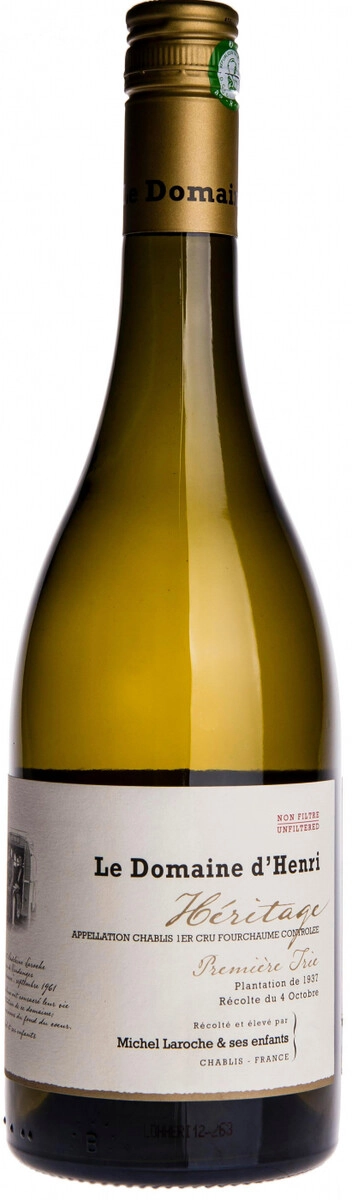 Вино Le Domaine d'Henri, "Heritage Premiere Trie" Chablis 1er Cru Fourchaume AOC