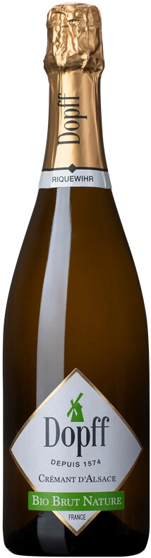Игристое вино Dopff au Moulin, Cremant d'Alsace Bio Brut Nature AOC