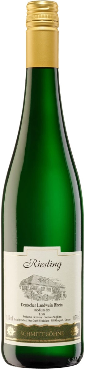 Вино Schmitt Sohne, Riesling Medium Dry, Landwein Rhein