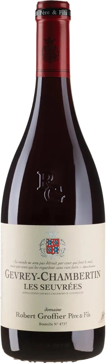 Вино Domaine Robert Groffier Pere & Fils, Gevrey-Chambertin "Les Seuvrees" AOC