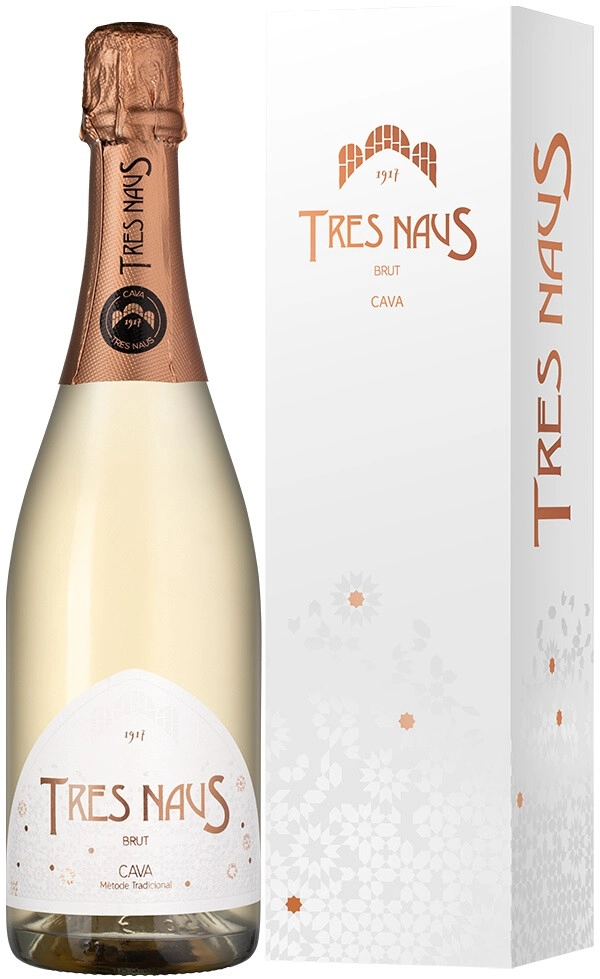 Игристое вино Domenio Wines, "Tres Naus" Brut Rosat, Cava DO