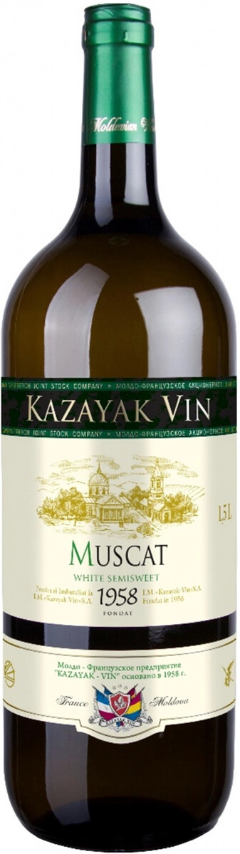 Вино "Kazayak Vin" Muscat White Semisweet