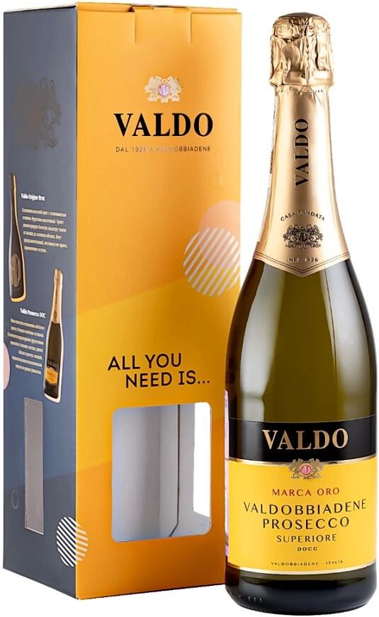 Игристое вино Valdo, "Marca Oro", Prosecco di Valdobbiadene Superiore DOCG